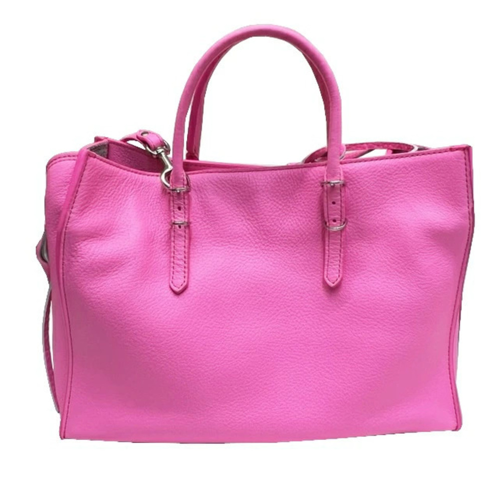 Balenciaga Paper Zip Around Handbag Fluorescent Pink Shoulder Bag Neon Vivid